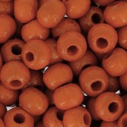 Wooden round beads 4mm Orange x165