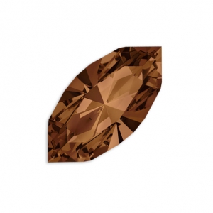 Navettes Swarovski 4228 6x3 mm Smoked Topaz x4