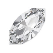 10x5mm Swarovski Navette 4228 - Unfoiled - Crystal x1