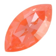 10x5mm Swarovski 4228 Navette - Crystal Orange Ignite x1