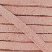 Leather band suede imitation 5 mm Light Rose x50cm