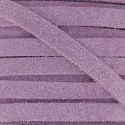 Leather band suede imitation 5 mm Lilas x50cm