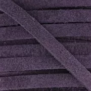 Leather band suede imitation 5 mm Violet x50cm