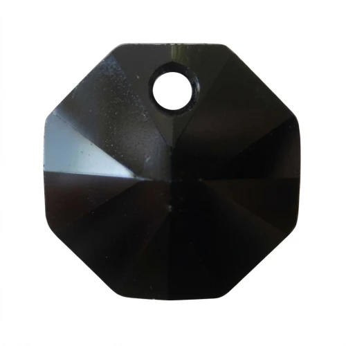 Octagon Swarovski 6401 8 mm one hole Jet x1