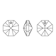 Octagon Swarovski 6401 8 mm one hole Jet x1
