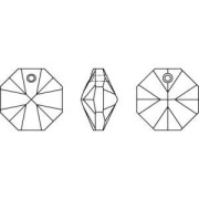 Octagon Swarovski 6401 8 mm one hole Crystal AB x1