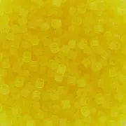 Miyuki Delica 11/0 DB0743 - Matte Transparent Yellow x 8g