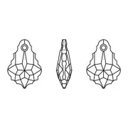 Baroque Drop Swarovski 6090 16x11 mm Jet x1