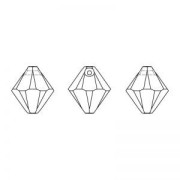 Swarovski 6328 8 mm Dark Moss Green bicones x4