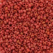 Miyuki Seed beads 15/0 1943 - Opaque Red Luster x8g|raw }}