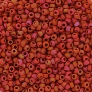 Miyuki Seed beads 15/0 2076 - Matte Opaque Red Luster x8g