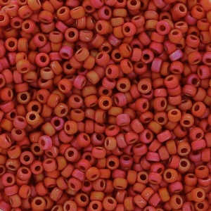 Miyuki Seed beads 15/0 2076 - Matte Opaque Red Luster x8g