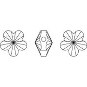 Swarovski flower 5744 6 mm Violet x1