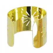 bangle manchette hollow sun 50 mm fine Gold plated x1
