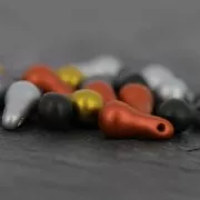 Bulb Beads 5x10 mm Brass Metallic Mat x25