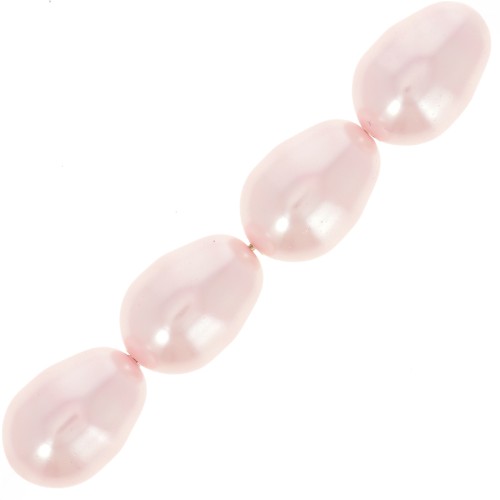 Pearly pearls Swarovski 5821 11x8 mm Rosaline Pearl x5