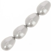 Pearly pearls Swarovski 5821 11x8 mm Light Grey Pearl x5