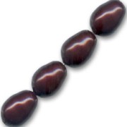 Swarovski 5821 Pears 11x8mm Maroon Pearl x5