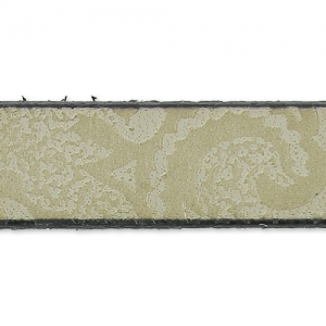 Leather lace paisley pattern 10 mm Greige x50cm