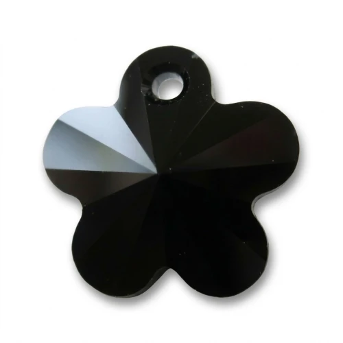 Flower pendant Swarovski 6744 12 mm Jet x1