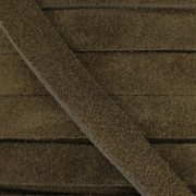 Leather band suede imitation 10 mm Marroon x50cm