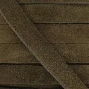 Leather band suede imitation 10 mm Marroon x50cm