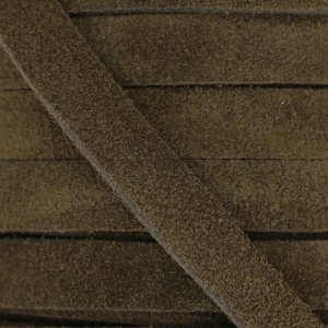 Leather band suede imitation 10 mm Marroon x50cm