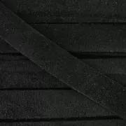 Leather band suede imitation 10 mm Noir x50cm