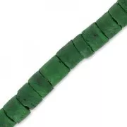Heishi Coco beads 5 mm green x39 cm