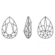 Cabochon Swarovski 4320 8x6 mm Scarabaeus Green x1