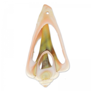 Pendant Shell slice 50 mm Cream x 1