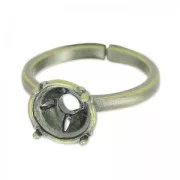 Ring for cabochon 1028 8 mm bronze x1