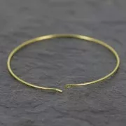 Creole to decorate 25mm x 0.7 mm rose Fine gold plated x2