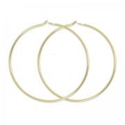 Hoop earrings 30 mm Fine gold plated x2|raw }}