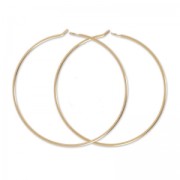 Creole to decorate 30mmx0.7 mm rose Fine gold plated x2