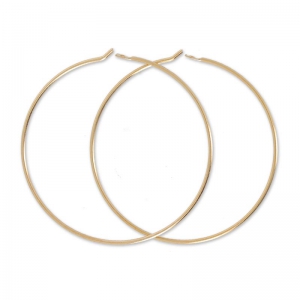 Creole to decorate 30mmx0.7 mm rose Fine gold plated x2