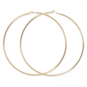 Creole to decorate 40mmx0.7 mm rose Fine gold plated x2|raw }}