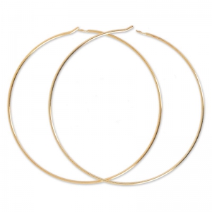 Creole to decorate 40mmx0.7 mm rose Fine gold plated x2