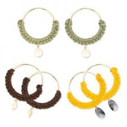 Creole to decorate 40mmx0.7 mm rose Fine gold plated x2