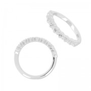 Ring for 1028 1.8 mm cabochon size 51 rhodium  x1|raw }}