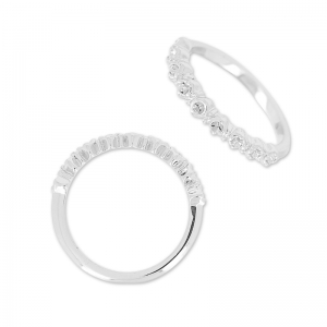 Ring for 1028 1.8 mm cabochon size 51 rhodium  x1