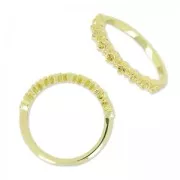 Ring for 1028 1.8 mm cabochon size 52 gold tone x1