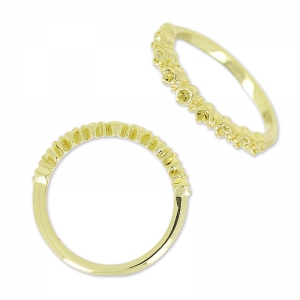 Ring for 1028 1.8 mm cabochon size 52 gold tone x1