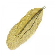 Feather printed Leopard 10 cm Beige x1