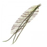 Feather printed Zebra 87 mm Brown/Ivory x1|raw }}