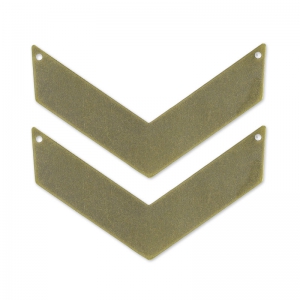 Zig zag spacer for necklace 50x28 mm bronze x2