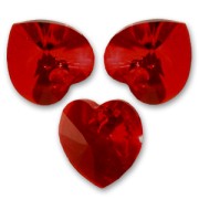Swarovski 6228 10.3x10 mm Siam hearts x6|raw }}