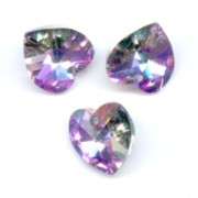 Hearts Swarovski 6228 10.3x10 mm Crystal Vitrail Light x6