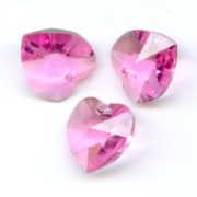 Swarovski 6228 hearts 10.3x10 mm Pink x6|raw }}