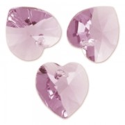 Swarovski 6228 10.3x10 mm Light Amethyst hearts x6|raw }}